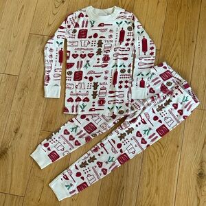 Hanna Andersson Holiday Baking Pajama Set Sz 4Y